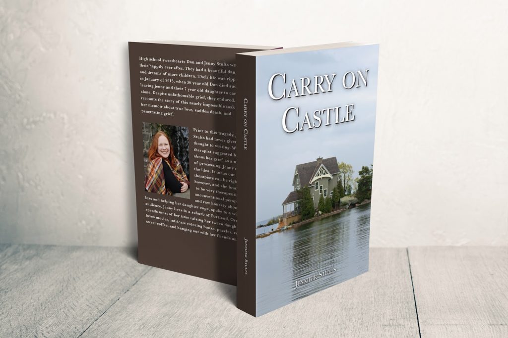 Carry on Castle book cover about death of a husband
