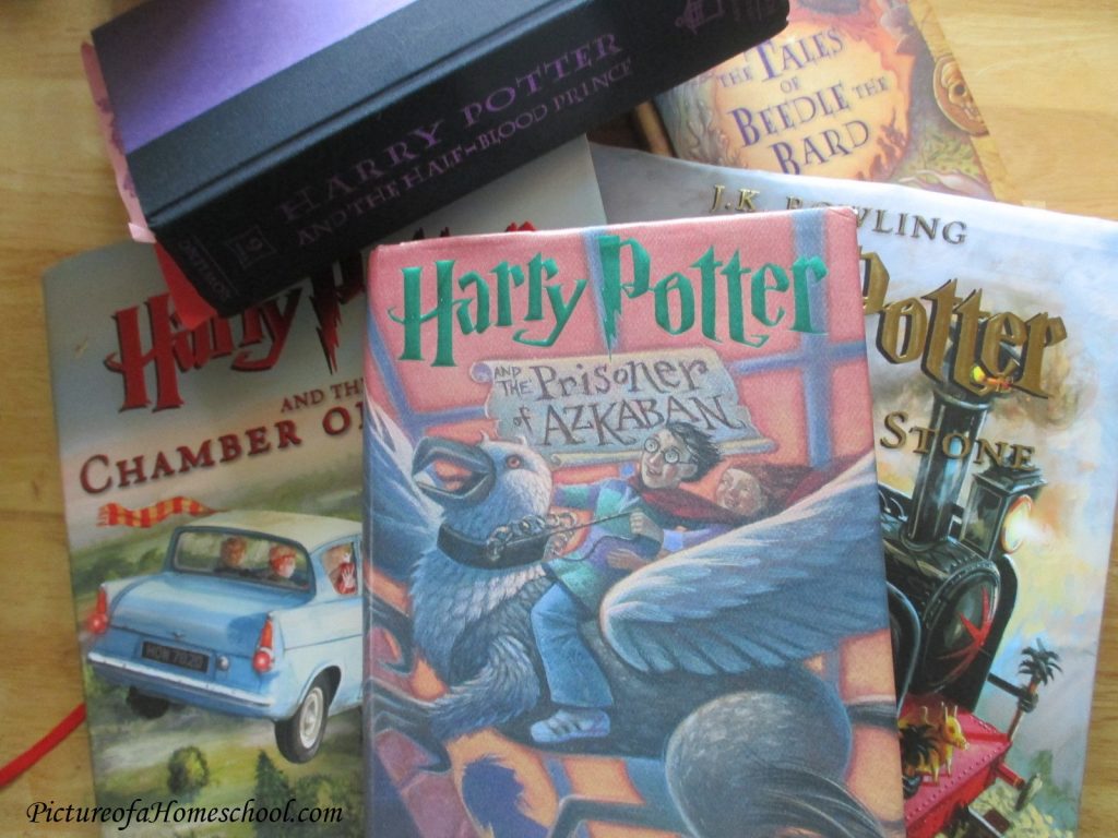 stack of Harry Potter books