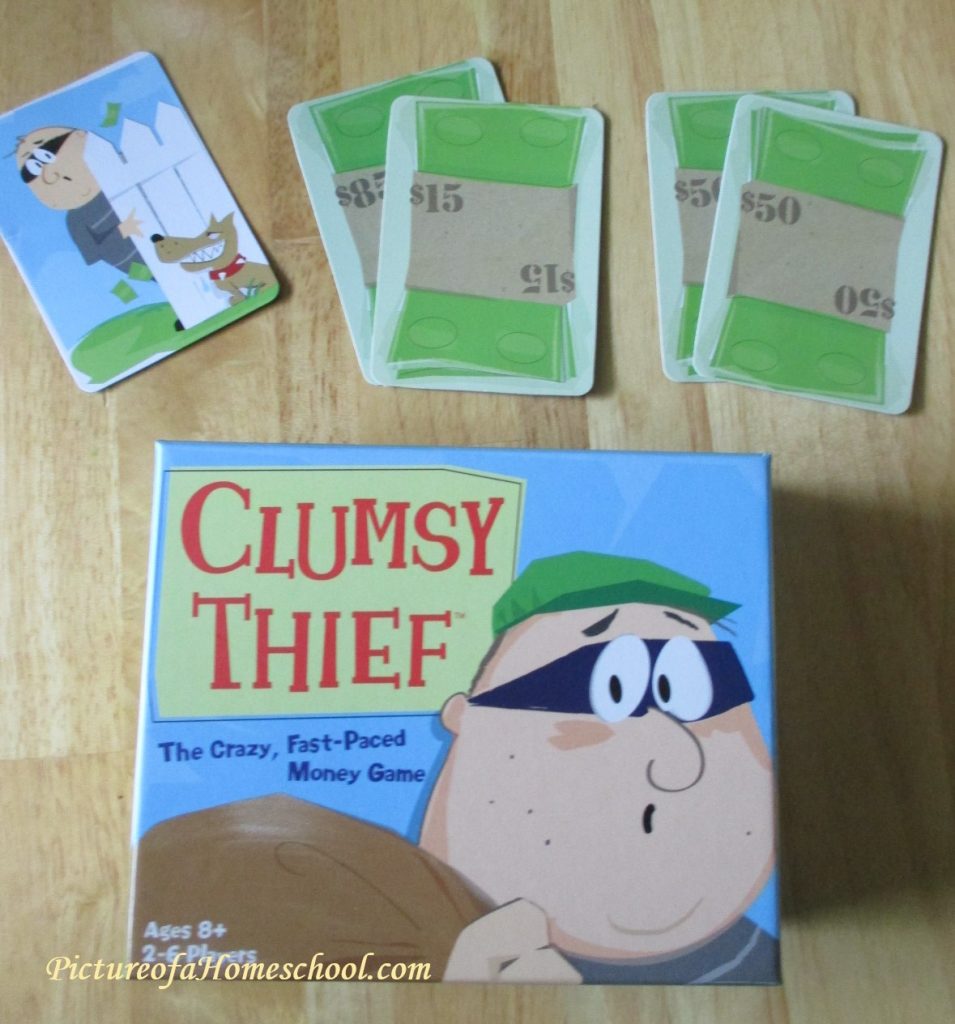 Clumsy Thief cover and card math game